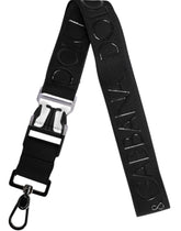 Dolce & Gabbana Black Stretch Polyester Rubberised DG Logo Keychain